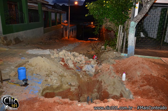 Local onde foi feito o novo entroncamento