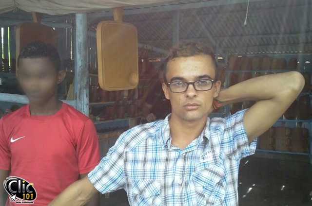 Rodrigo Monteiro Vieira, 19 anos, que já teria cumprido pena na delegacia de Itabela, e é um dos participantes do roubo da loja Eletrocell  no dia 13/11/2013.