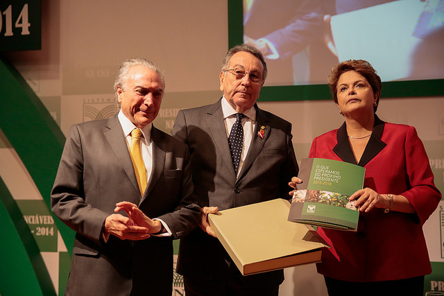 Divulgação - Michel Temer, João Martins, Dilma Rousseff