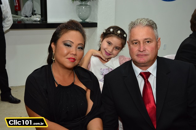 Rogério Bassete, esposa e filha