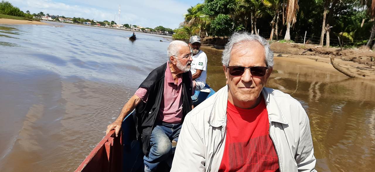 Escritor Roberto Martins e o agrônomo Waldomiro Melo, dono da fazenda Passui