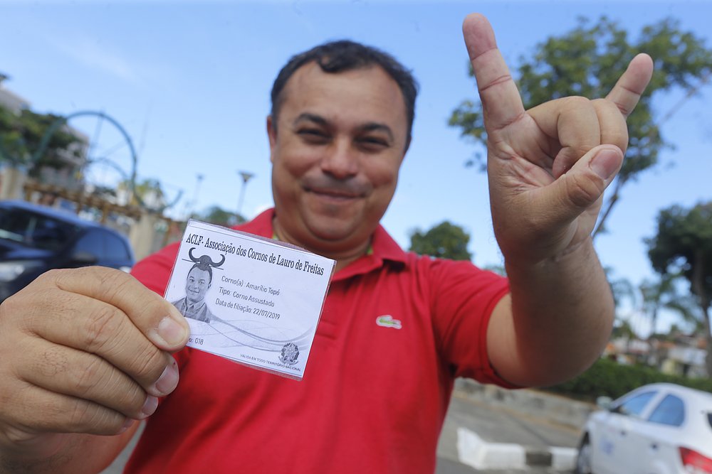 Vereador da cidade, Amarílio Topó quer criar o Dia Municipal do Corno  (Foto: Marina Silva/CORREIO)