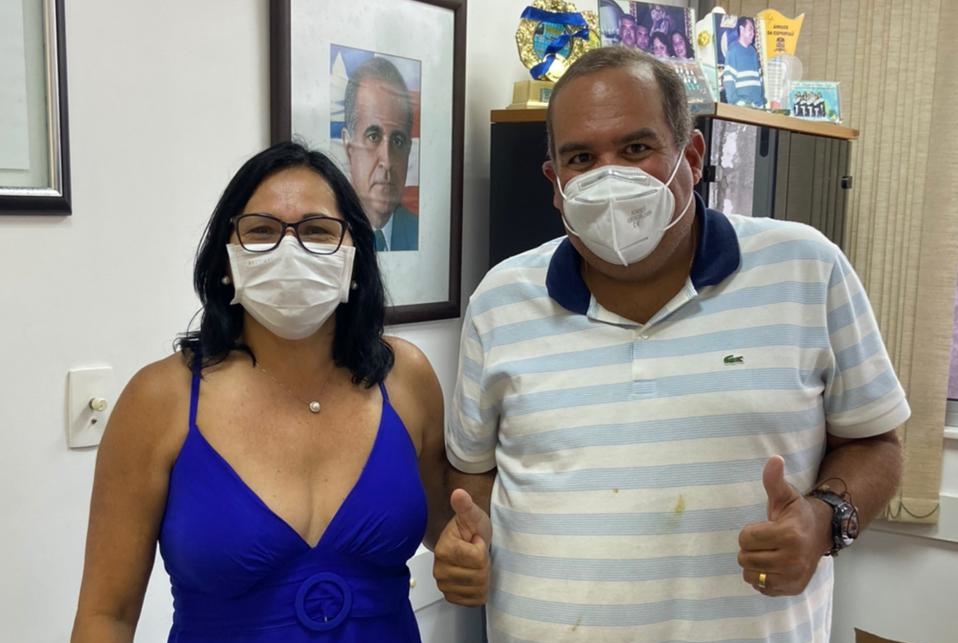 Prefeita Marlene e deputado Sandro Regis