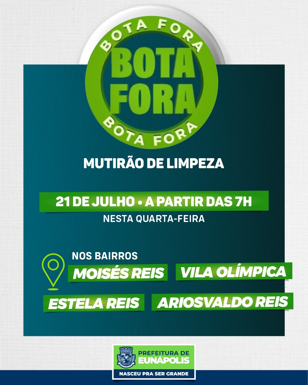 Mutirão de limpeza 