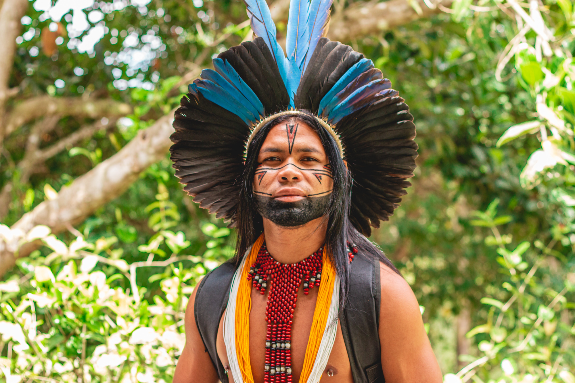 Indígenas foram convidados para fazer terapia comunitária no evento