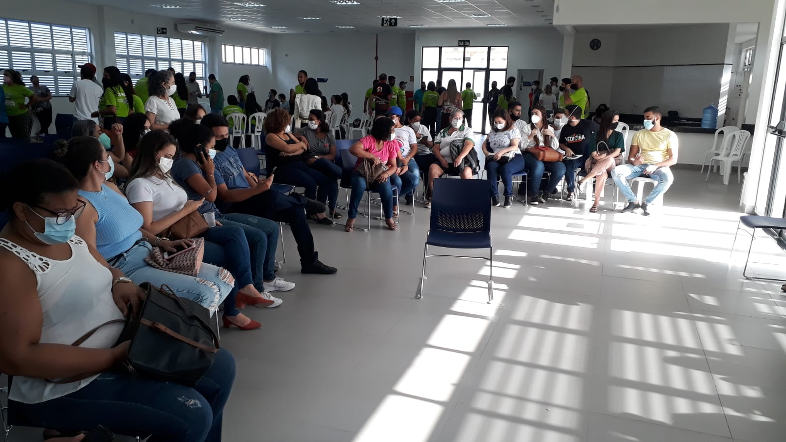 Houve discussão sobre cada eixo temático trabalhado durante o evento