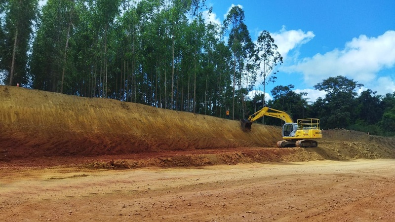 Obras em andamento (Foto: Divulgação Veracel)