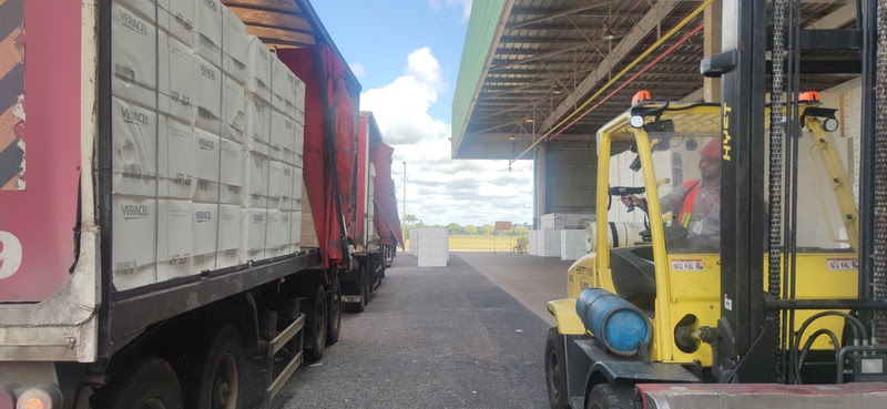 Fluxo logístico da celulose da Veracel foi automatizado (Foto divulgação Veracel)