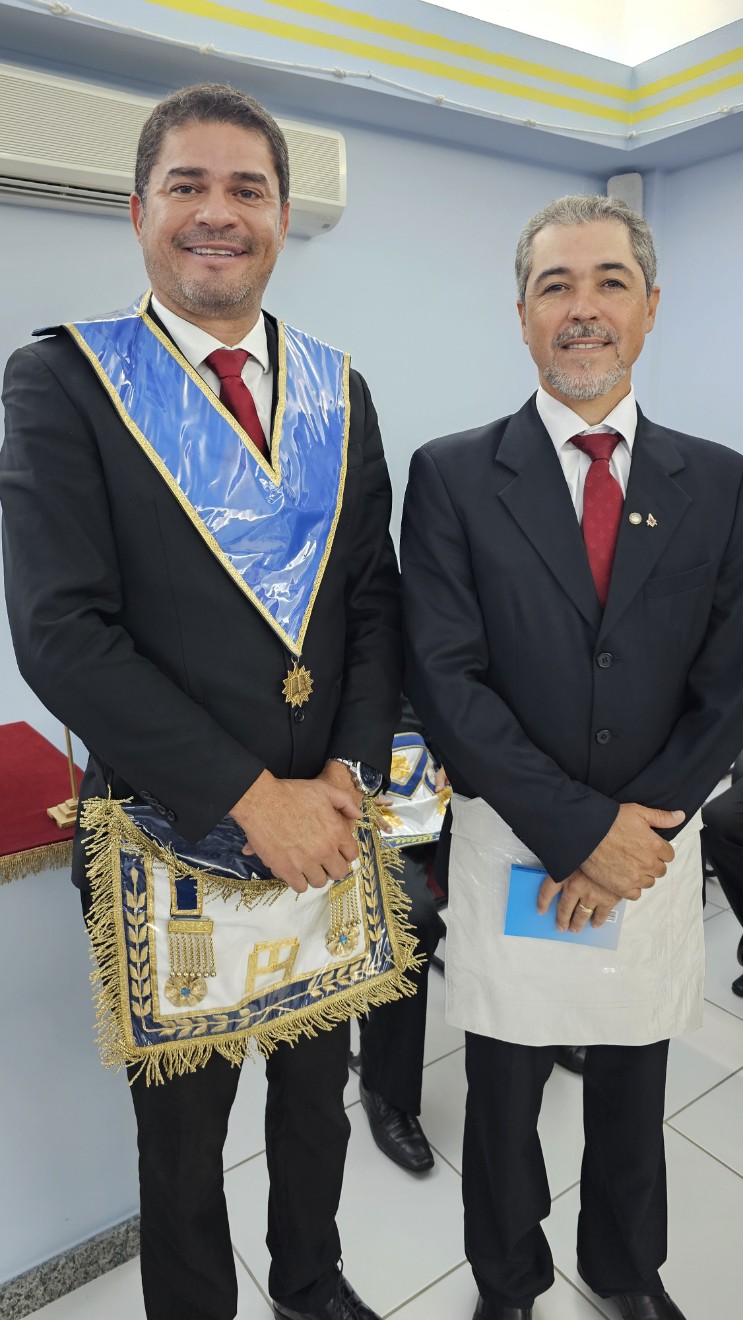 João Victor e o padrinho Luciano Pinto