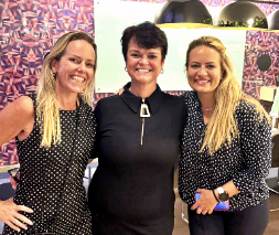 Eunice Brito, Virg&iacute;nia de Camargos e Andrea Graf Werneburg: as mulheres no comando