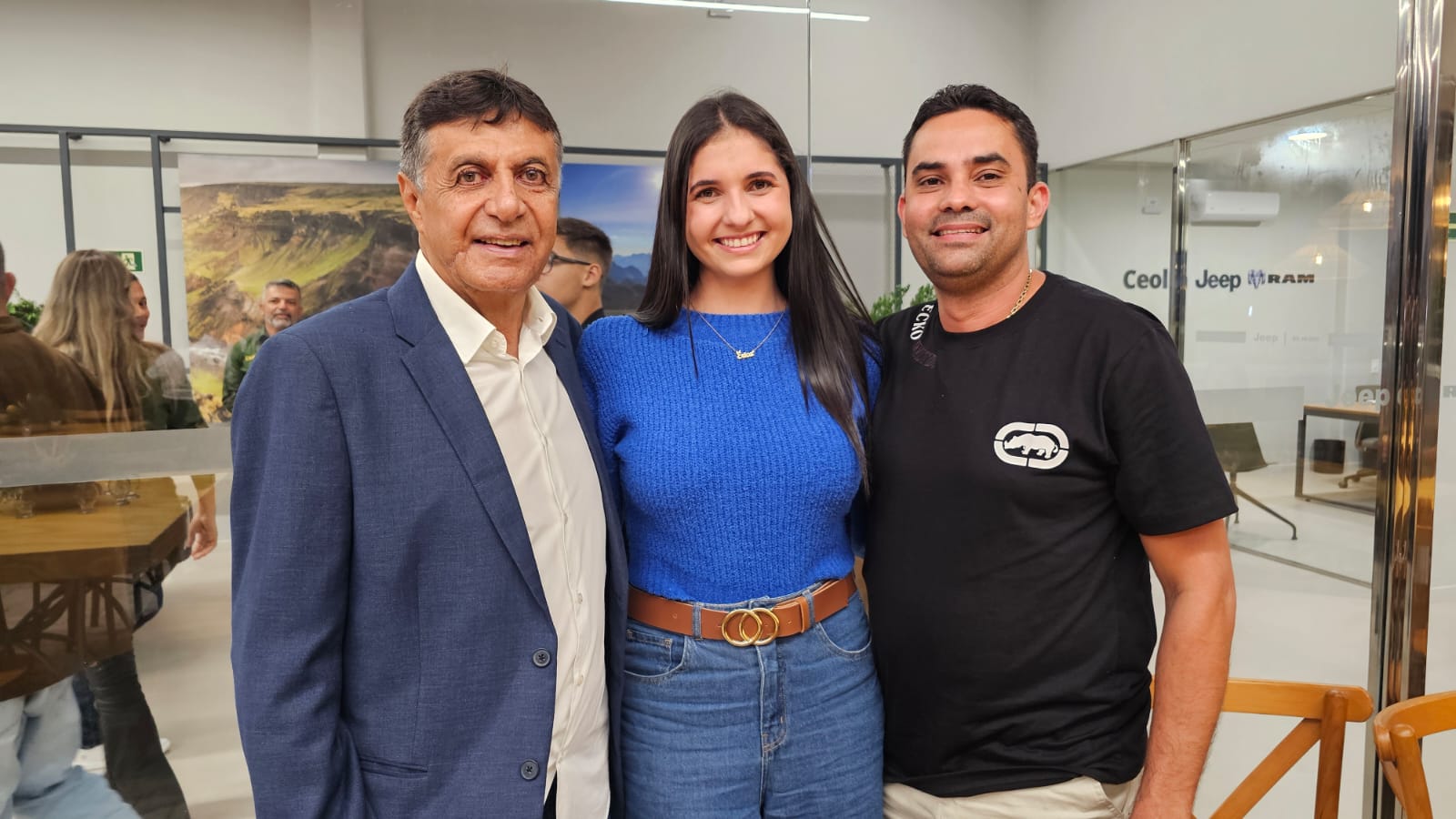 Produtor rural Flamarion Matos, cirurgiã dentista Érica Viana, médico e empresário Thiago Augusto