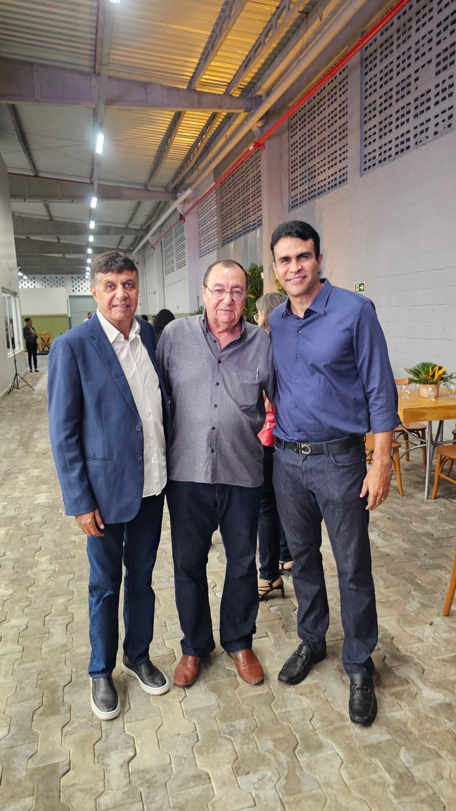 Produtor rural e empresário Flamarion Matos, Idalício Viana (Clic101),  empresário Fábio Souto