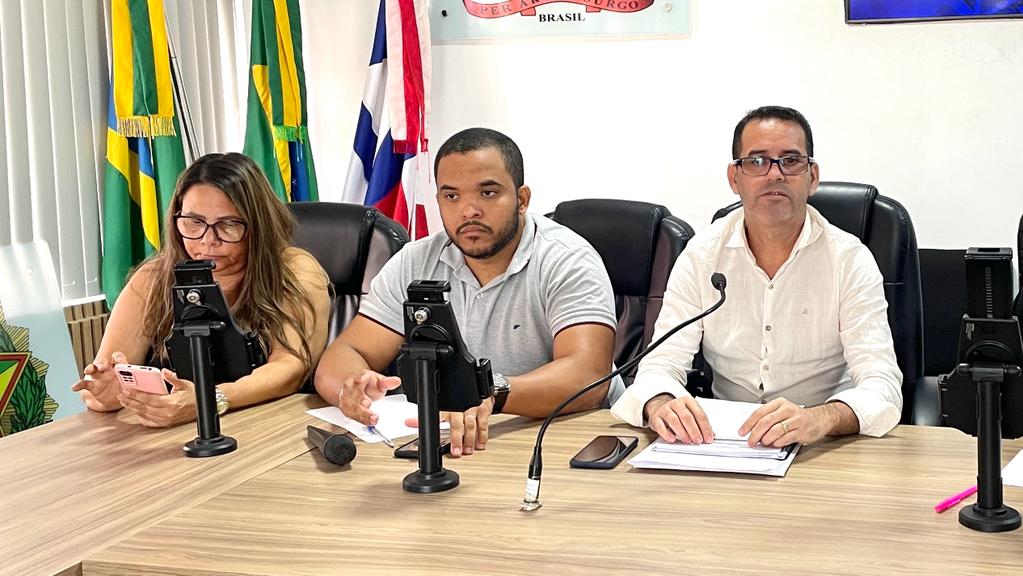 Comissão: Giancarlos Malacarne (Presidente), Felipe Maciel (Relator), Genilda Pires (Secretária)