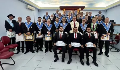 ITABELA - Com os ideais liberdade, igualdade, fraternidade, e os corações pulsando de felicidade, Gustavo Opaka, Weliton de Oliveira e Welisvelton Cabral são elevados ao Grau de Companheiro Maçom