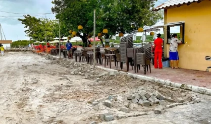 Praça das Pitangueiras recebe obras de requalificação e modernização