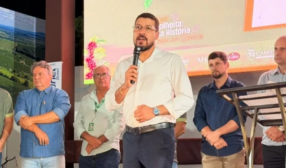 Prefeito Flauzino destaca força da cafeicultura e parabeniza organização da 15ª Festa do Café