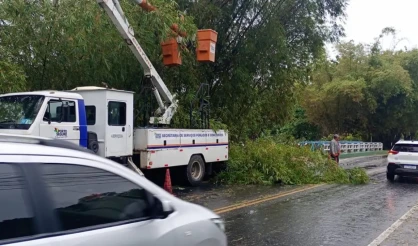 Prefeitura de Porto Seguro atua em regime de força-tarefa após fortes ventos e chuvas intensas na cidade
