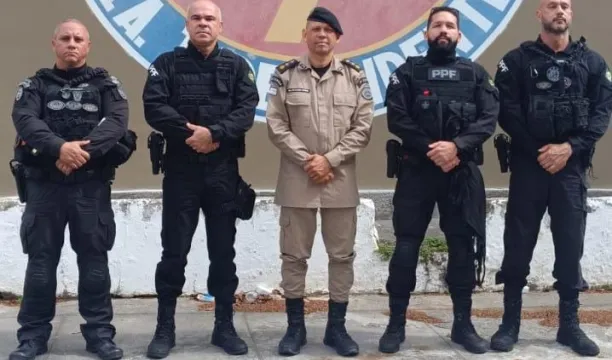 Comandante da 7ª CIPM recebe visita de policiais penais federais da Força Nacional