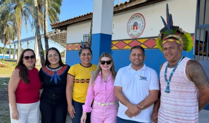 Secretária da Mulher de Porto Seguro visita obras municipais nas áreas de Educação e Saúde