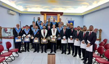 Loja Maçônica Fraternidade Itabelense recebe novo filiado, Manoel Inácio Santos Neto