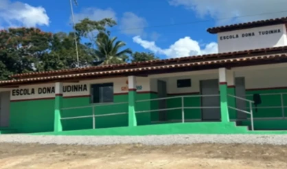 Canavieiras recebe Escola Dona Tudinha revitalizada e nova praça comunitária em Pedra Alta