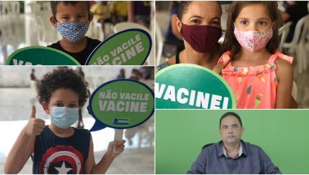 Secretaria de Saúde reforça importância da vacinação contra a Covid-19 para público infantil