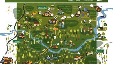 Veracel divulga mapa da BA-658 ilustrando os benefícios da nova estrada para a comunidade